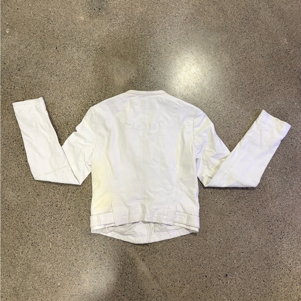 Joie White Leather Jacket - Picture 2 of 7